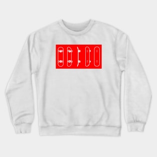 Red Skate Crewneck Sweatshirt